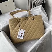 	 Bagsaaa Chanel Beige Quilted Caviar Tote - 31*23*14cm - 1