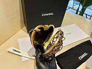 Bagsaaa Chanel HEART MINAUDIERE Lambskin & Gold-Tone Metal Black AS4027 - 13 × 14 × 3 cm - 3