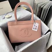 	 Bagsaaa Chanel Vintage CC Open Pink Tote - 30*21*8cm - 1