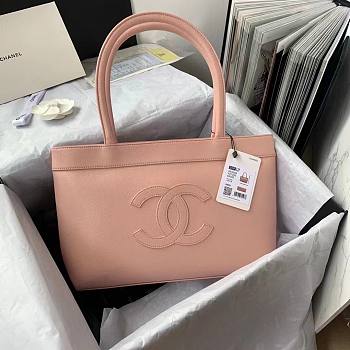 	 Bagsaaa Chanel Vintage CC Open Pink Tote - 30*21*8cm