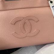 	 Bagsaaa Chanel Vintage CC Open Pink Tote - 30*21*8cm - 5