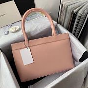 	 Bagsaaa Chanel Vintage CC Open Pink Tote - 30*21*8cm - 4