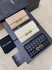Bagsaaa YSL Le Mailon Chain Wallet In Quilted Black Lambskin - 19 X 11 X 4 CM - 1