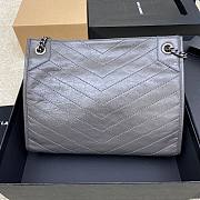 Bagsaaa YSL Niki Shopping In Vintage Dark Grey Leather - 33 X 27 X 11,5 CM - 6