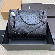 	 Bagsaaa YSL Niki Shopping In Vintage Black Leather - 33 X 27 X 11,5 CM - 2