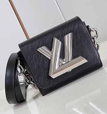 Bagsaaa Louis Vuitton Twist Lock XL Epi Black Bag - 16.5 x 19 x 8.5 cm