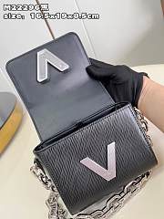 Bagsaaa Louis Vuitton Twist Lock XL Epi Black Bag - 16.5 x 19 x 8.5 cm - 2