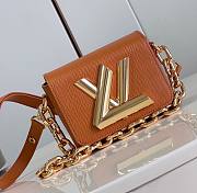 	 Bagsaaa Louis Vuitton Twist Lock XL Epi Brown Bag - 16.5 x 19 x 8.5 cm - 1