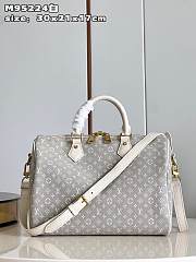 Bagsaaa Louis Vuitton Speedy 30 Denim Bag - 30x21x17cm - 2