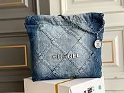 Bagsaaa Chanel bag 22 denim leather - 37x35x7cm - 1