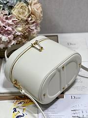 	 Bagsaaa Dior CD Signature Vanity Case White Leather - 24*14*18cm - 3