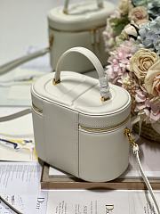 	 Bagsaaa Dior CD Signature Vanity Case White Leather - 24*14*18cm - 5