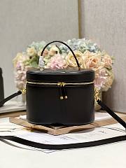 	 Bagsaaa Dior CD Signature Vanity Case Black Leather - 24*14*18cm - 1