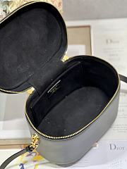 	 Bagsaaa Dior CD Signature Vanity Case Black Leather - 24*14*18cm - 4