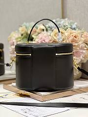 	 Bagsaaa Dior CD Signature Vanity Case Black Leather - 24*14*18cm - 6