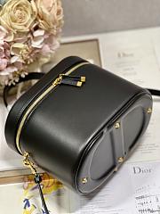 	 Bagsaaa Dior CD Signature Vanity Case Black Leather - 24*14*18cm - 5