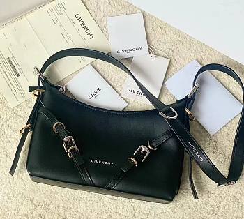 Bagsaaa Givenchy Black Voyou Shoulder Bag - 24*18*3.5cm