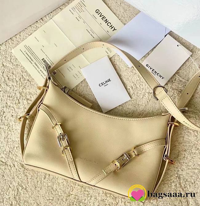 	 Bagsaaa Givenchy Beige Voyou Shoulder Bag - 24*18*3.5cm - 1