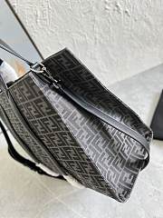 Bagsaaa Fendi Shopper FF jacquard fabric black bag - 41x35x19cm - 6