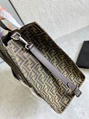 	 Bagsaaa Fendi Shopper FF jacquard fabric brown bag - 41x35x19cm - 3