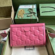 Bagsaaa Gucci GG Matelasse Shoulder Bag In Pink Leather - 26*17.5*8cm - 5