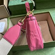 Bagsaaa Gucci GG MATELASSÉ HANDBAG IN PINK LEATHER - 25X15X8CM - 6