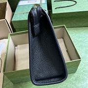 Bagsaaa Gucci Jumbo GG Pouch Black Leather - 28.5x18x9cn - 6