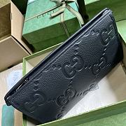 Bagsaaa Gucci Jumbo GG Pouch Black Leather - 28.5x18x9cn - 3