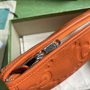 	 Bagsaaa Gucci Jumbo GG Pouch Orange Leather - 28.5x18x9cn - 5
