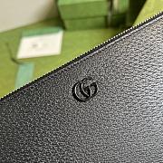 	 Bagsaaa Gucci GG Marmont Pouch Black Leather - 30.5x 21x 1.5cm - 3