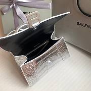 	 Bagsaaa Balenciaga Hourglass metallic tote in silver - 23cmx10x14cm - 4