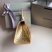 	 Bagsaaa Balenciaga Hourglass metallic tote in gold - 19x13x8cm - 6