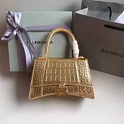 	 Bagsaaa Balenciaga Hourglass metallic tote in gold - 23cmx10x14cm - 1
