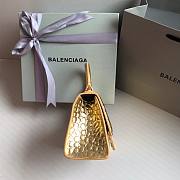 	 Bagsaaa Balenciaga Hourglass metallic tote in gold - 23cmx10x14cm - 5