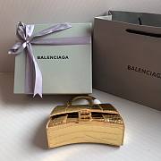 	 Bagsaaa Balenciaga Hourglass metallic tote in gold - 23cmx10x14cm - 3