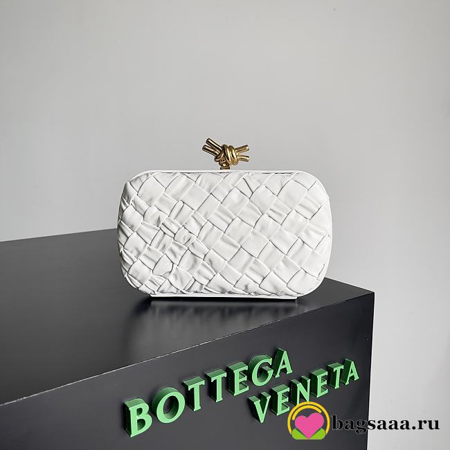 	 Bagsaa Bottega Veneta Knot White - 20x12x5.5cm - 1