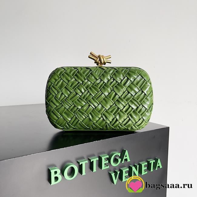 	 Bagsaa Bottega Veneta Knot Green - 20x12x5.5cm - 1