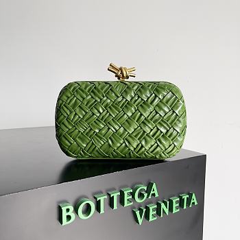 	 Bagsaa Bottega Veneta Knot Green - 20x12x5.5cm