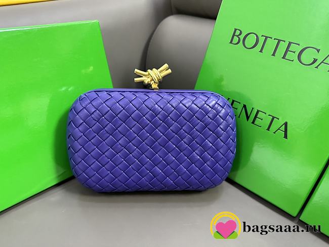 	 Bagsaa Bottega Veneta Knot Purple - 20x12x5.5cm - 1