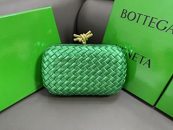 	 Bagsaa Bottega Veneta Knot Neo Green - 20x12x5.5cm