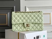 Bagsaaa Chanel Classic Flap Small Bag in Light Green - 23cm - 1