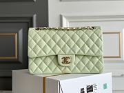 Bagsaaa Chanel Classic Flap Small Bag in Light Green - 25cm - 1