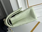 Bagsaaa Chanel Classic Flap Small Bag in Light Green - 23cm - 5