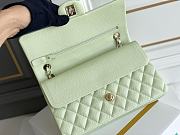 Bagsaaa Chanel Classic Flap Small Bag in Light Green - 23cm - 3