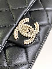 Bagsaaa Chanel Flap Bag Black Quilted Diamond CC - 19 cm x 12 cm x 3 cm - 5