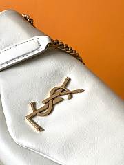 Bagsaaa YSL Calypso leather shoulder beige bag - 26×14×7cm - 5