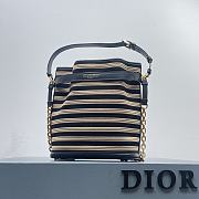 	 Bagsaaa Dior C'est Medium Denim Blue Raffia - 24 x 10 x 24.5 cm - 5