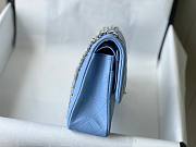 Bagsaaa Chanel Flap Bag Blue Lambskin Leather Gold Hardware - 25cm - 6