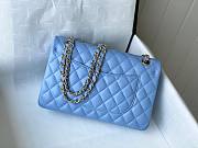 Bagsaaa Chanel Flap Bag Blue Lambskin Leather Gold Hardware - 25cm - 4