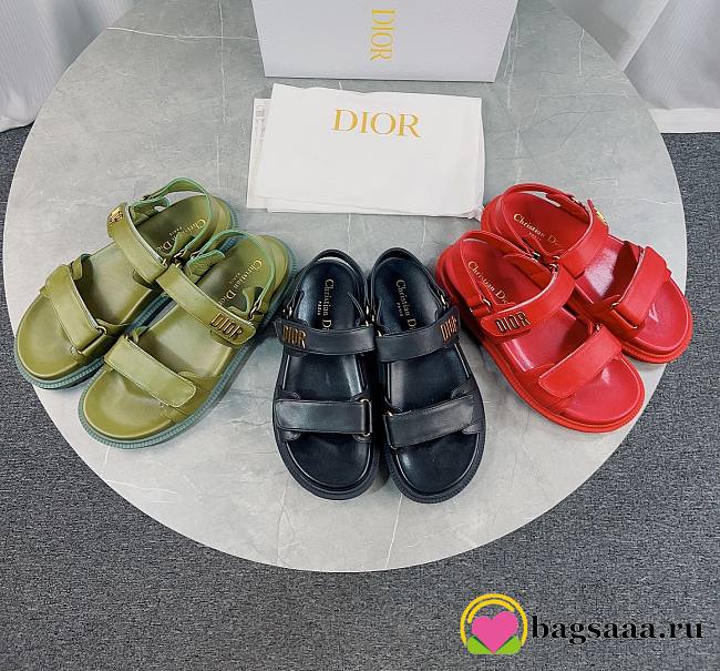 Bagsaaa Dior act sandal lambskin leather - 1